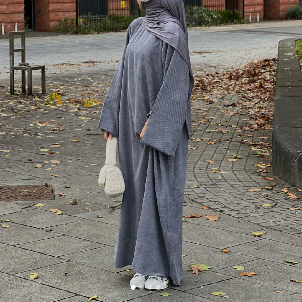 1688# New Autumn Winter  Women Plus Size Modest Abaya muslim Dress Wholesale