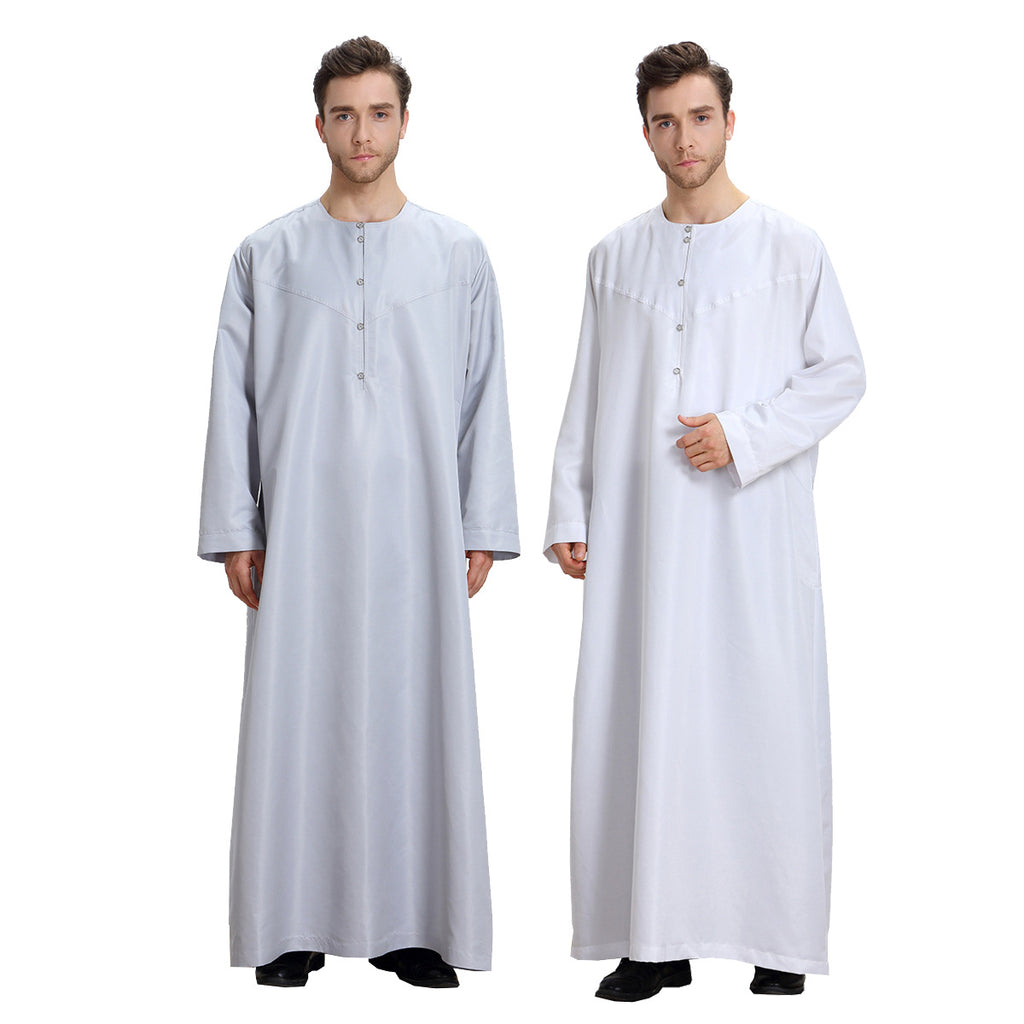 TH808#Abaya Muslim Clothing Islamic High Quality Men's Clothing Robe