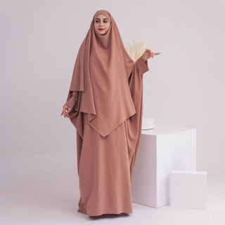 1425&1901#Drop Shipping Muslim Clothing Butterfly Sleeve Women Nida Jilbab_ Abaya Khimar Length : About 147cm 58 Inch