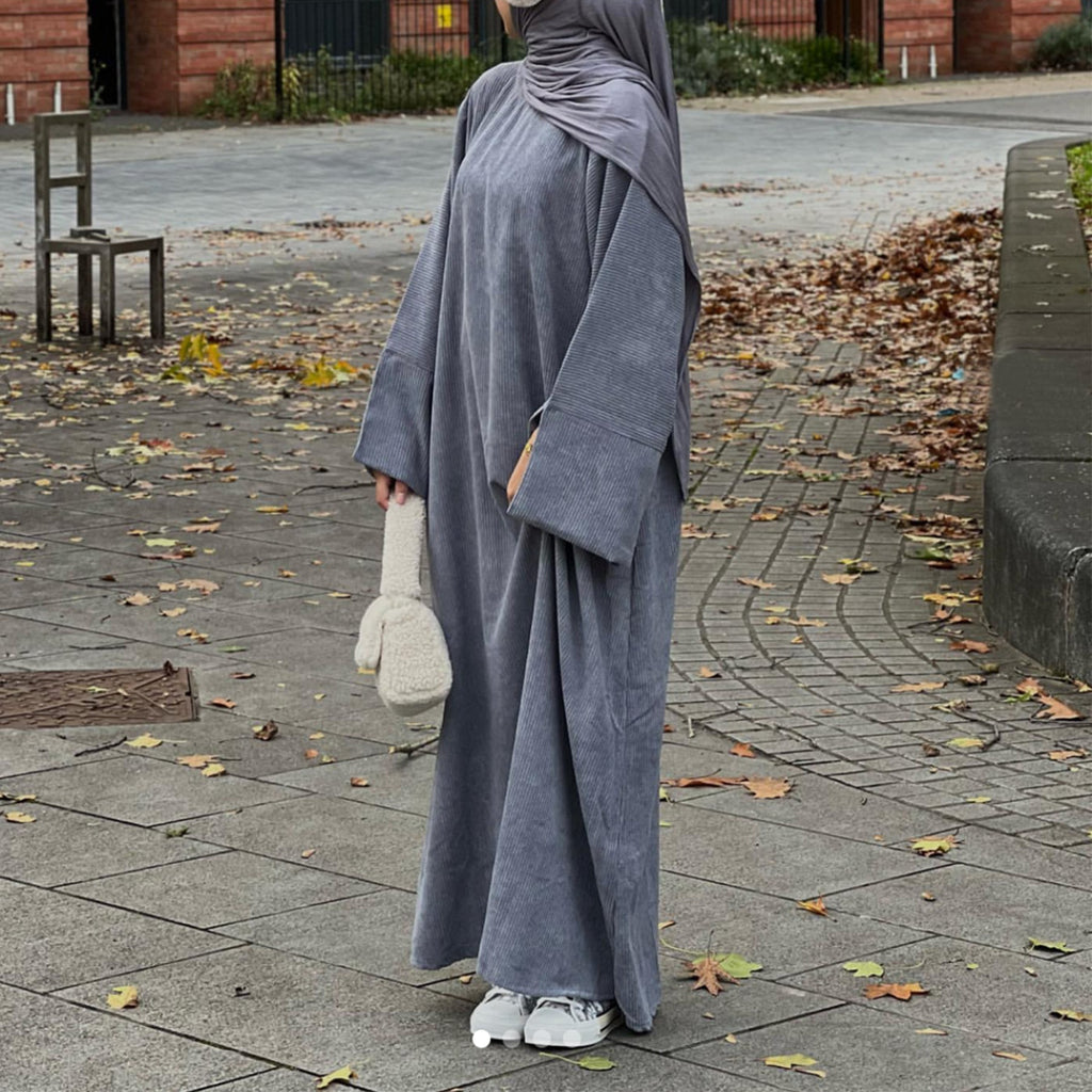 1688# New Autumn Winter  Women Plus Size Modest Abaya muslim Dress Wholesale