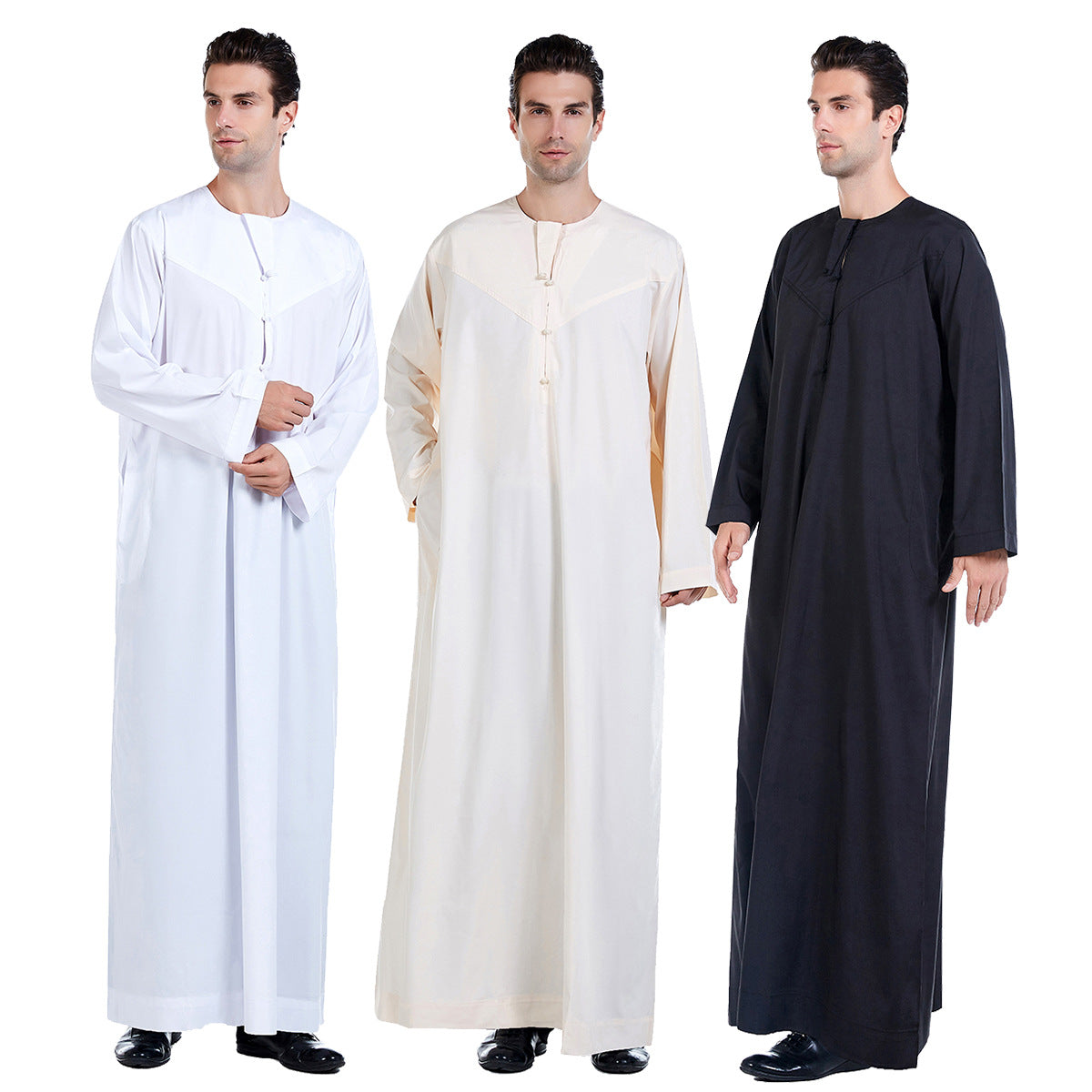 TH817#Abaya Muslim Clothing Islamic High Quality Men's Clothing Robe
