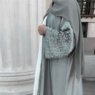 1612#Dubai Abaya Luxury Abaya with Handmade Beads Women Muslim Dress