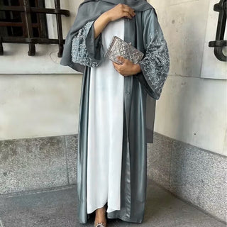 1612#Dubai Abaya Luxury Abaya with Handmade Beads Women Muslim Dress