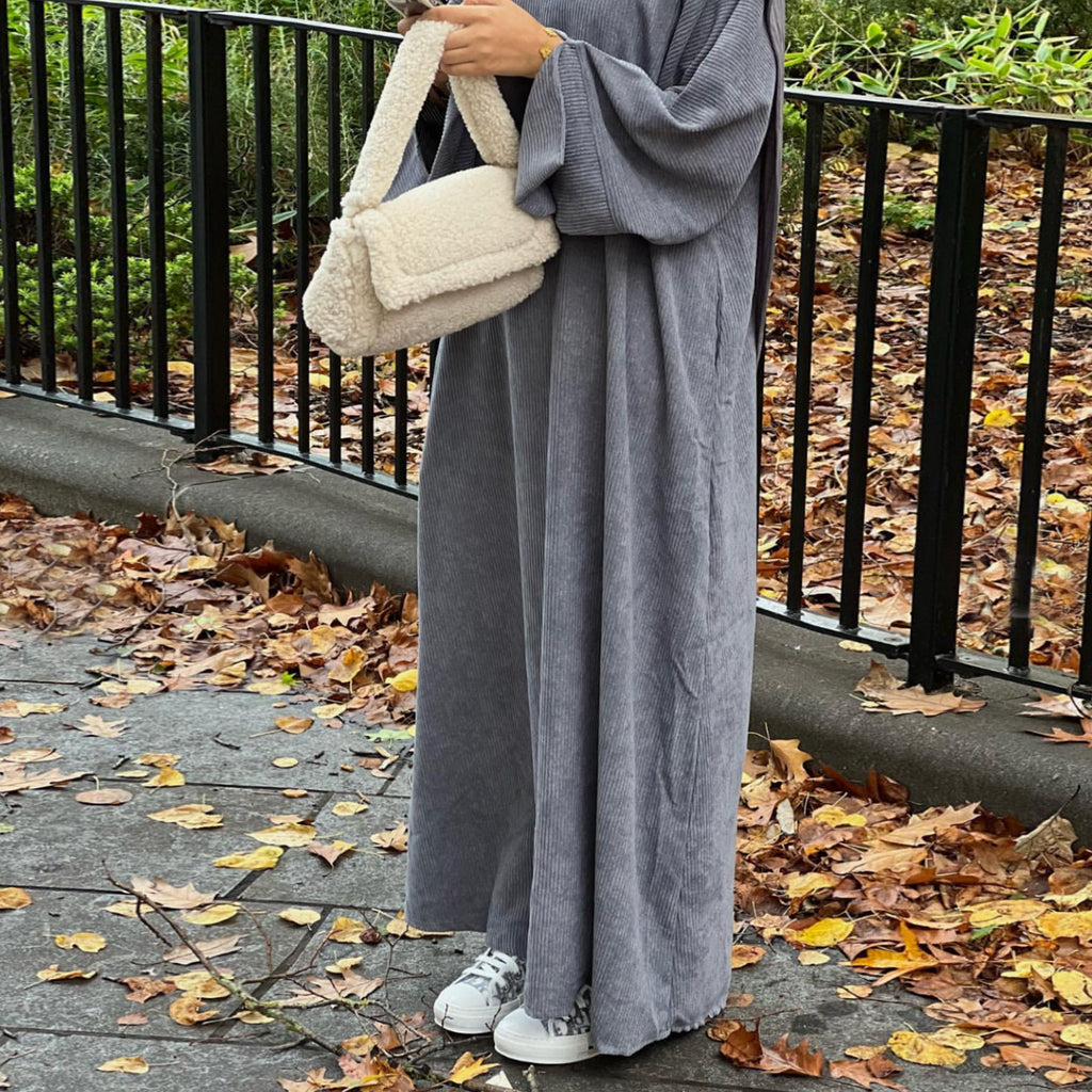 1688# New Autumn Winter  Women Plus Size Modest Abaya muslim Dress Wholesale