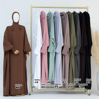 1663#Hoodies Islamic Modest Clothing Sports Abaya Women Muslim Dresses Ramadan