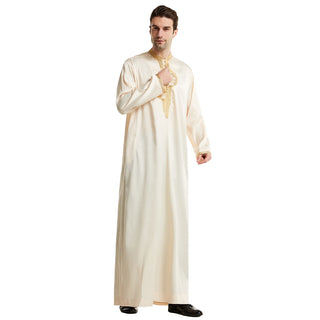 TH819#Abaya Muslim Clothing Islamic High Quality Men's Clothing Robe