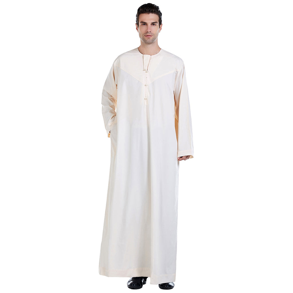 TH817#Abaya Muslim Clothing Islamic High Quality Men's Clothing Robe