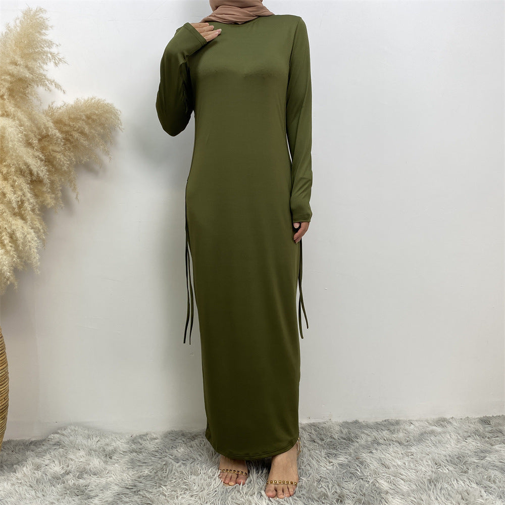 6736# Latest Bodycon Jersey Side With Elastic Waistband Women Clothing