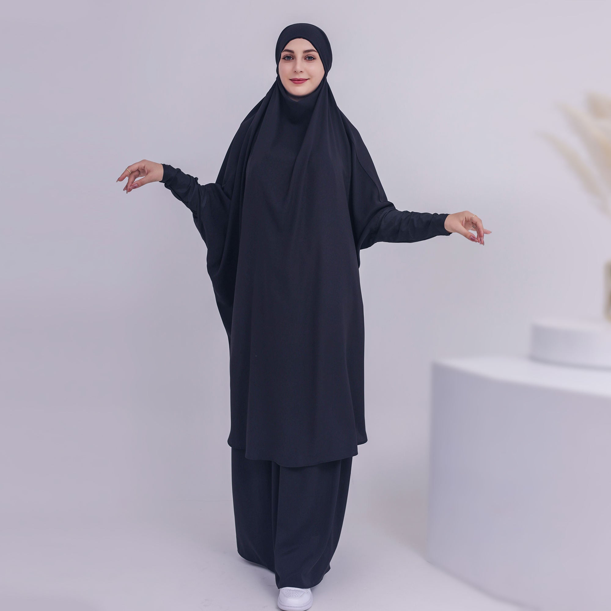 1423#Ramadan Abaya suit  Islamic clothing Dubai abaya with hijab
