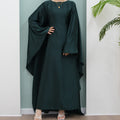1803#2024 Fashion Style Abaya Design Satin Fabric Modest Dresses Kaftan Abaya Muslim Dress