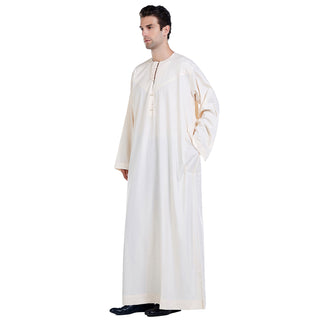 TH817#Abaya Muslim Clothing Islamic High Quality Men's Clothing Robe