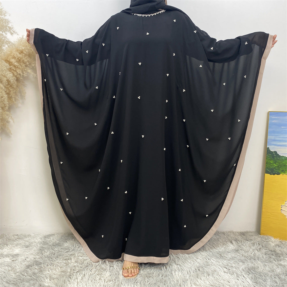6763# 2024 chiffon adjustable waist abaya ramadan eid mubarak dubai kaftan abayas