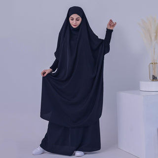 1459#Arabic Abaya Muslim Dresses dubai 2 piece set Nida Prayer Abaya