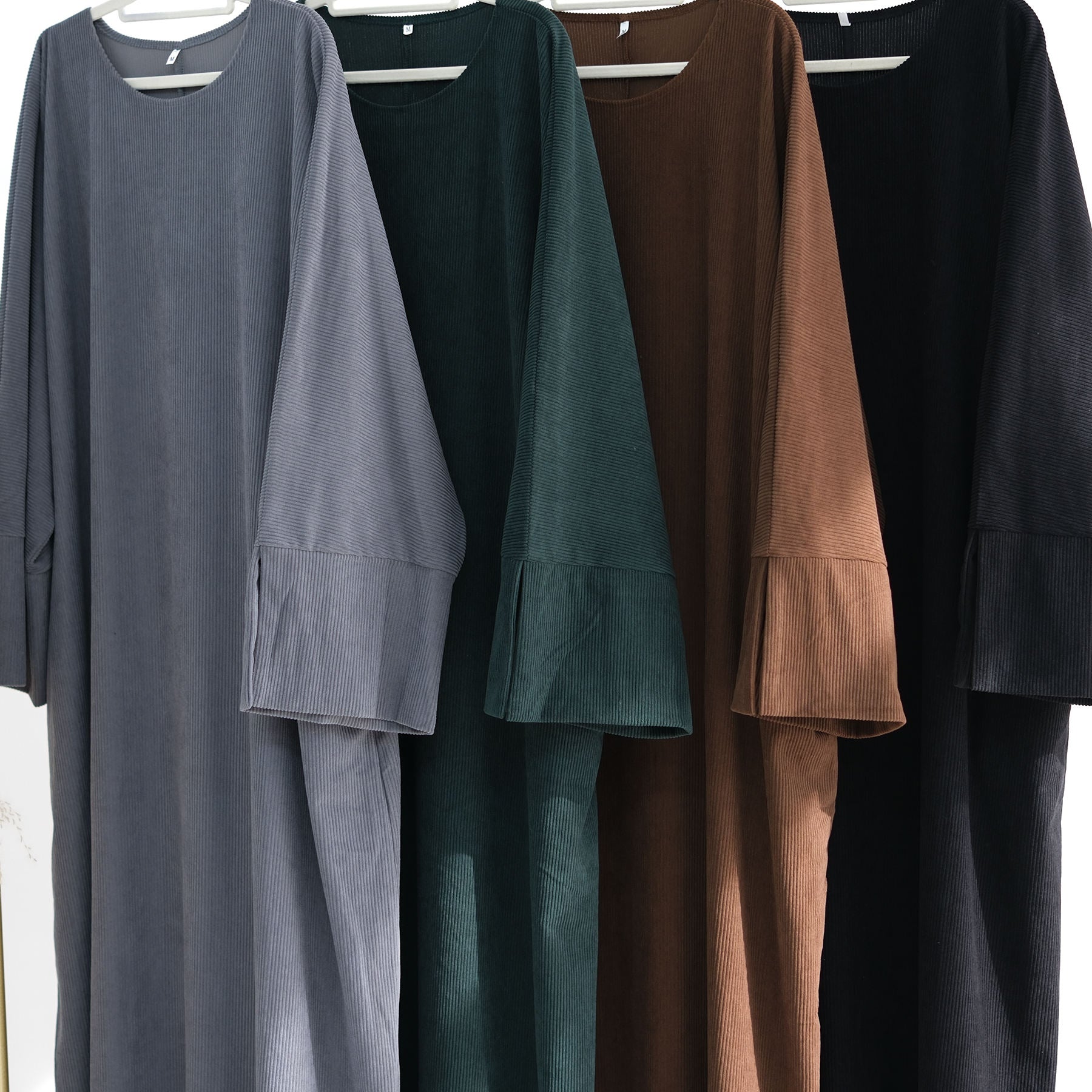 1688# New Autumn Winter  Women Plus Size Modest Abaya muslim Dress Wholesale