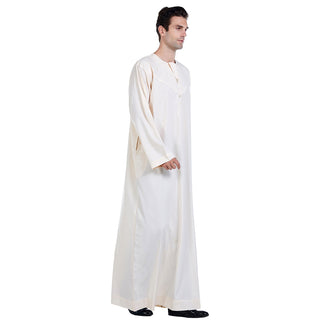 TH817#Abaya Muslim Clothing Islamic High Quality Men's Clothing Robe