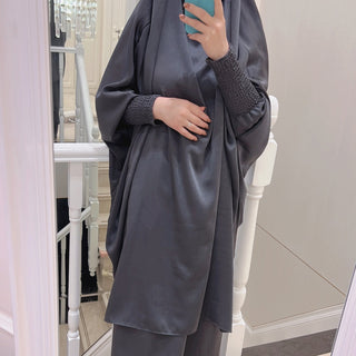 1618#Islamic Clothing 2pcs Prayer Abaya Jilbab_ For Muslim Women