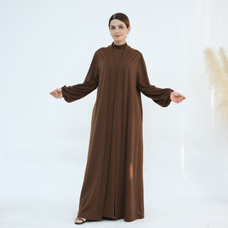 1886# Modest Sets Inner Abaya Women Muslim Dress Ensemble Femme Musulmane Abaya Dubai