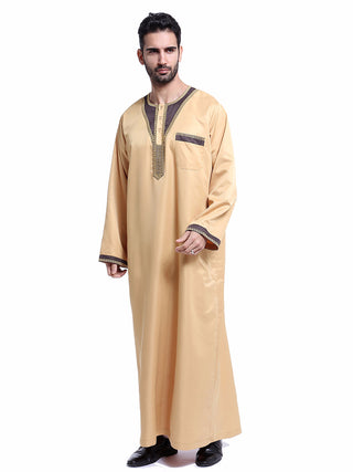 TH802#Abaya Muslim Clothing Islamic High Quality Men's Clothing Robe