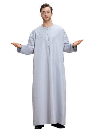 TH808#Abaya Muslim Clothing Islamic High Quality Men's Clothing Robe