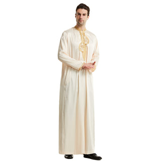 TH819#Abaya Muslim Clothing Islamic High Quality Men's Clothing Robe