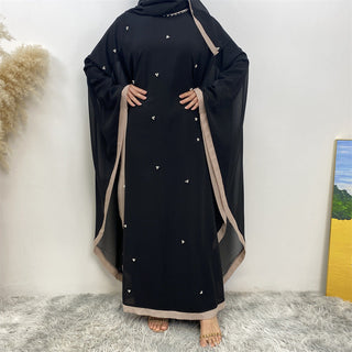 6763# 2024 chiffon adjustable waist abaya ramadan eid mubarak dubai kaftan abayas 的副本