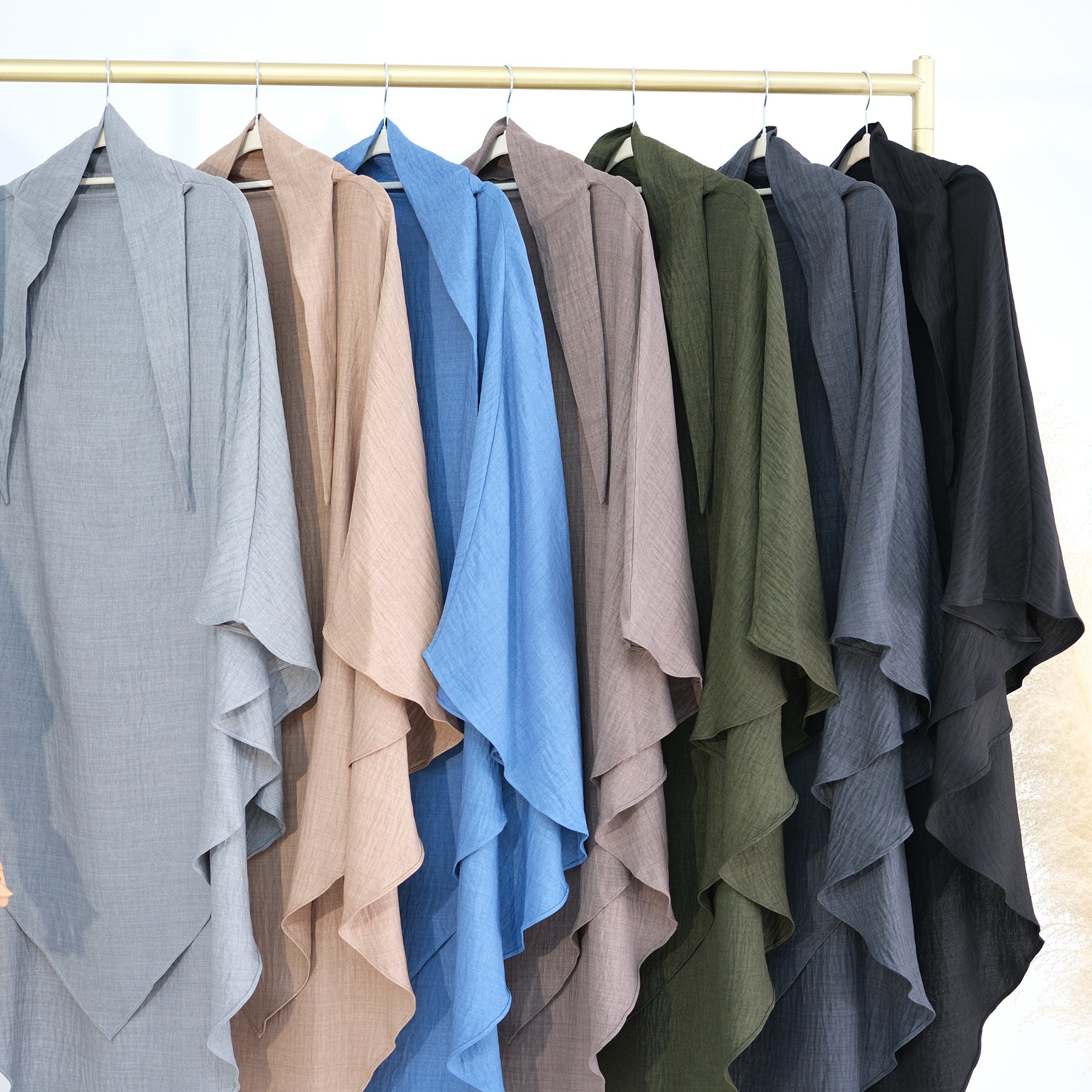 1928#One Layer Women Prayer Khimar Two Pieces Modest Abaya Set for Breast Feeding Mummy