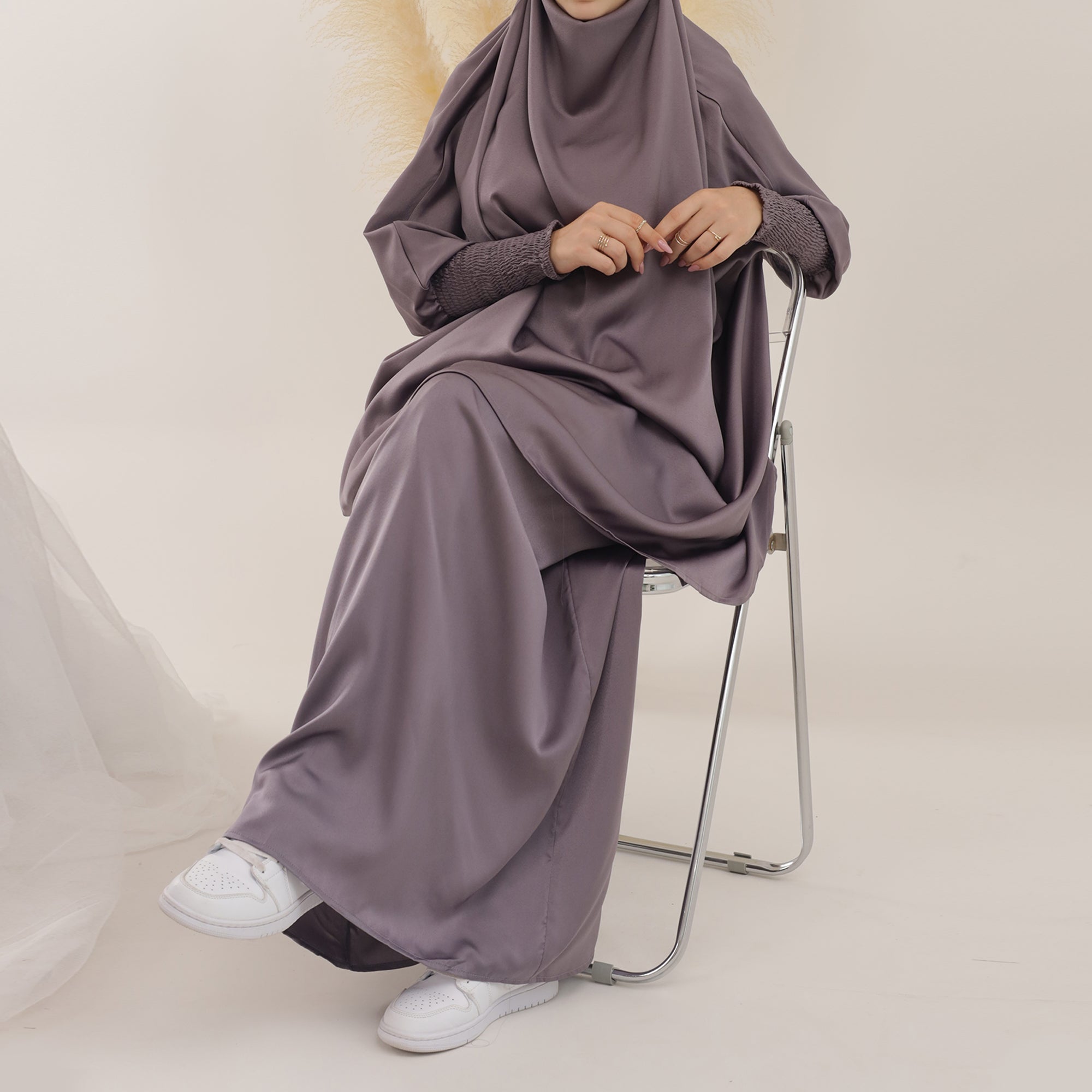 1618#Islamic Clothing 2pcs Prayer Abaya For Muslim Women