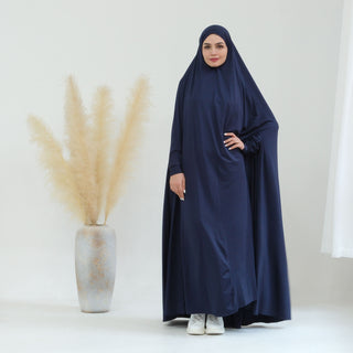 1628#New Abaya Femmes Robe Musulmane Jersey One Piece Prayer Abaya