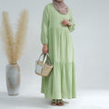 1659#New Style Cotton Long Sleeves Women Dresses Abaya Women Muslim Dress Abaya