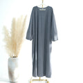 1688# New Autumn Winter  Women Plus Size Modest Abaya muslim Dress Wholesale