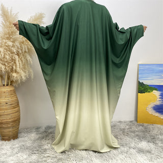 8027# Latest Chic Polyester Batwing Sleeves Women Cardigan Open Abaya