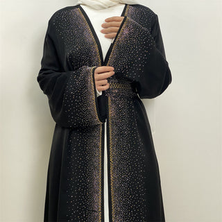 2010# Stunning 2024 ramadan little diamond abaya with matching diamonds belt