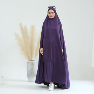 1628#New Abaya Femmes Robe Musulmane Jersey One Piece Prayer Abaya