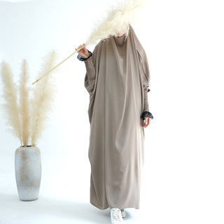 1609#EID Ramadan One Piece Jilbab Prayer Abaya Traditional Muslim Clothing Jilbab