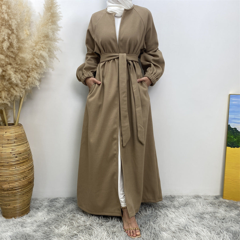 1995# New Autumn Winter Coat Thick Polyester Side Pockets Womens Coats