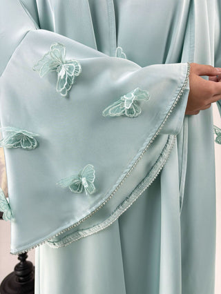 1032#2025 2pcsAbaya Women Muslim Dress Set  Islamic Clothing