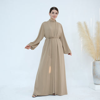 1886# Modest Sets Inner Abaya Women Muslim Dress Ensemble Femme Musulmane Abaya Dubai