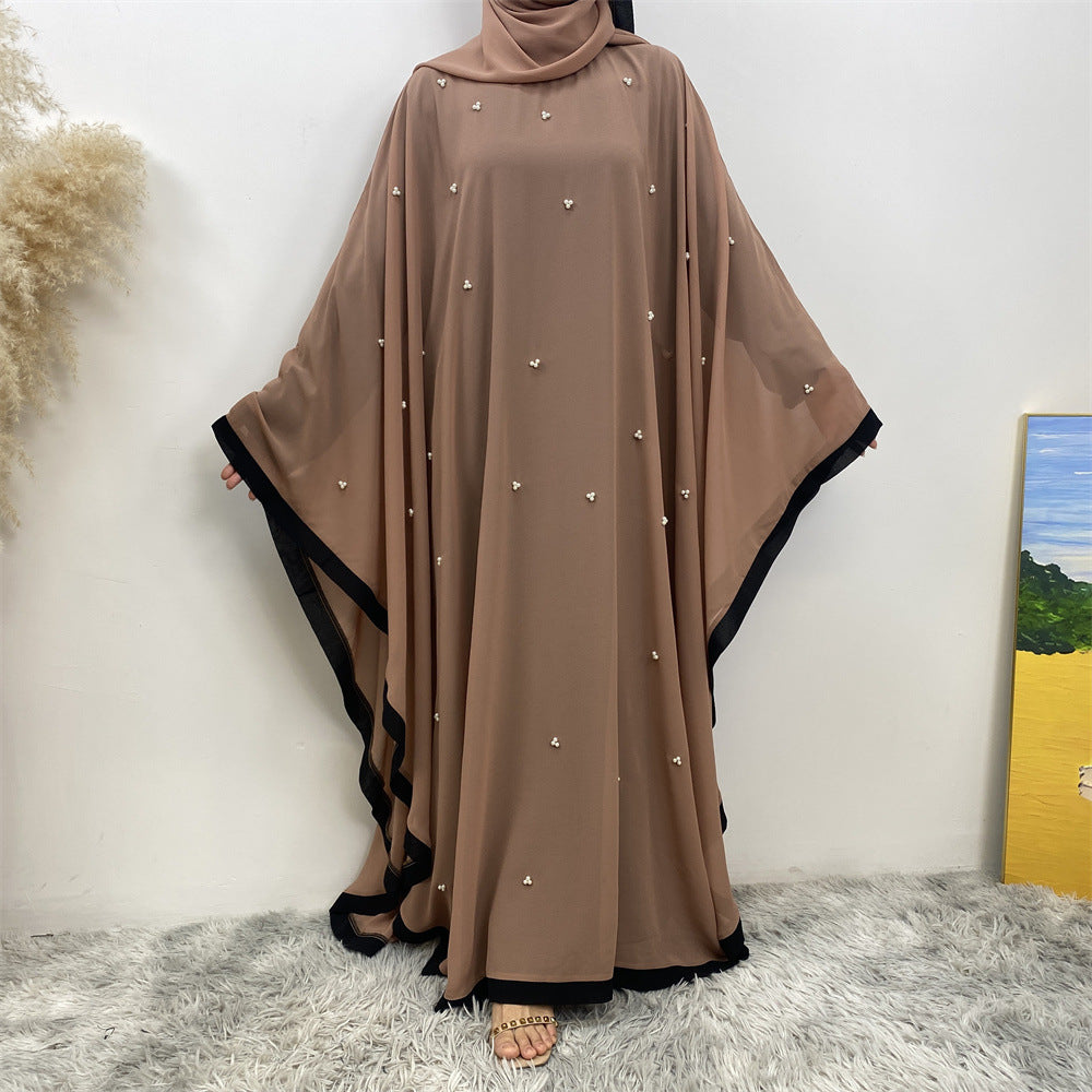 6763# 2024 chiffon adjustable waist abaya ramadan eid mubarak dubai kaftan abayas