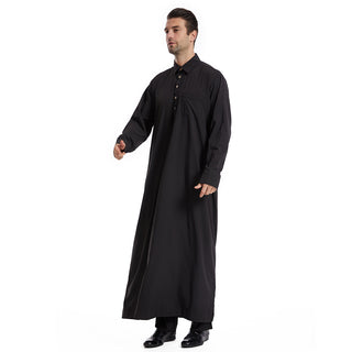 TH828#Abaya Muslim Clothing Long Sleeves Islamic High Quality Men's Clothing