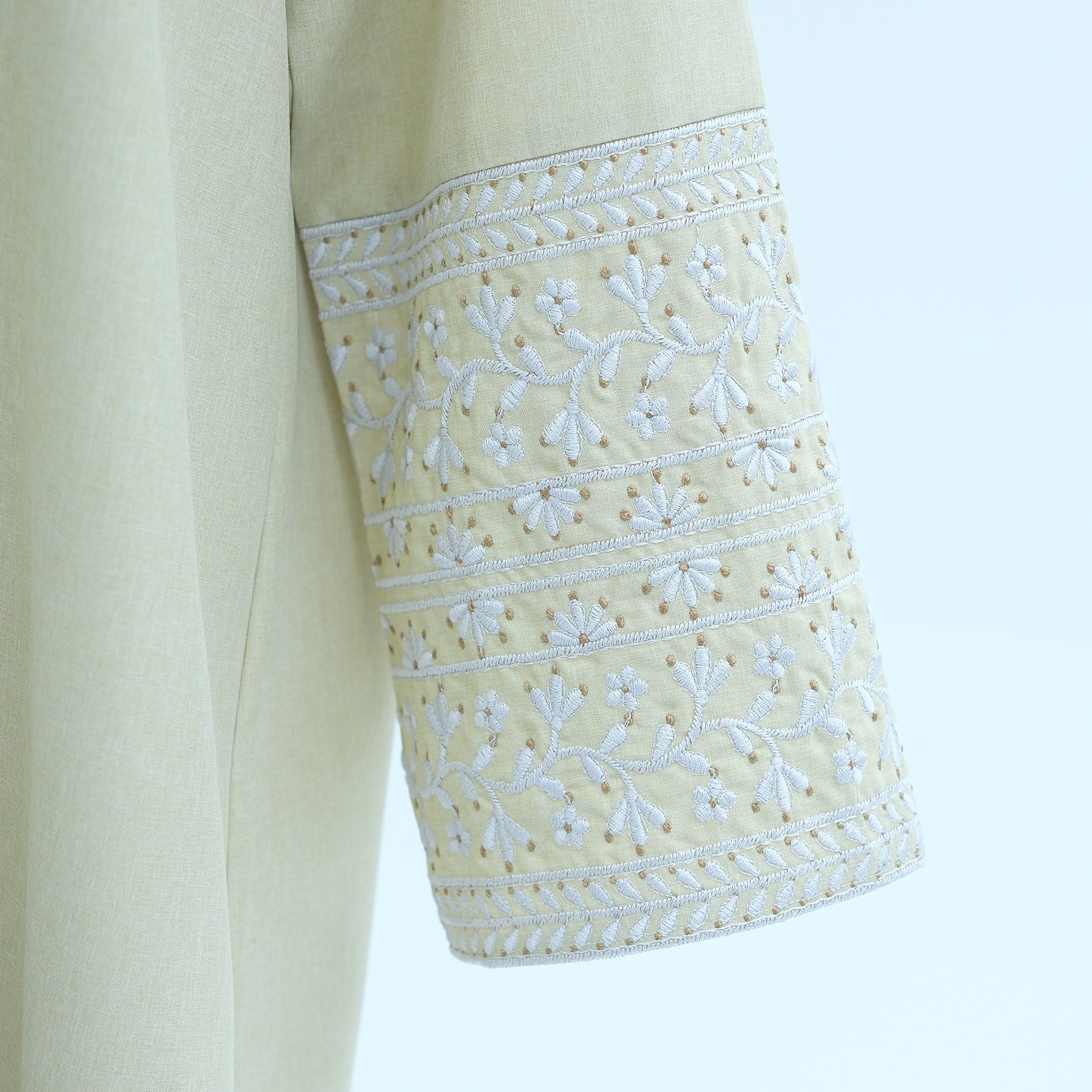 1735#New Linen Embroidery Closed Abaya Wholesale Hot Sale Islamic Modest Clothing