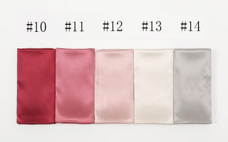 YW146#High-quality women's solid color satin imitation silk long scarf