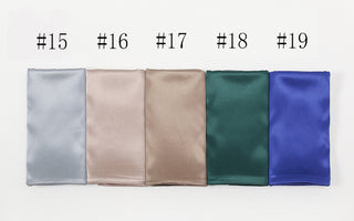 YW146#High-quality women's solid color satin imitation silk long scarf