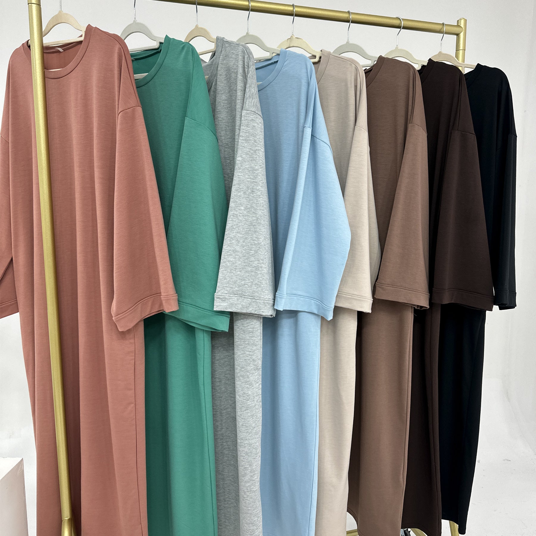1737#New Sweatshirt Abaya Muslim Dresses Daily Wear Casual dresses