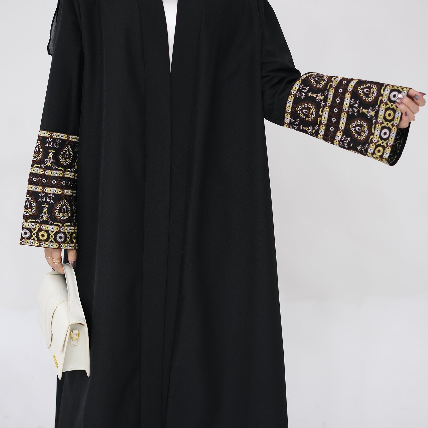 1753#Women Muslim Dress Femmes Robe Musulmane Islamic Clothing Linen Kimono Abaya