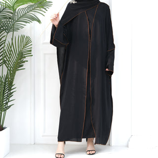 1693#2024 New Modest Wrinkle Polyester EID With Hijab Islamic Clothing Abaya