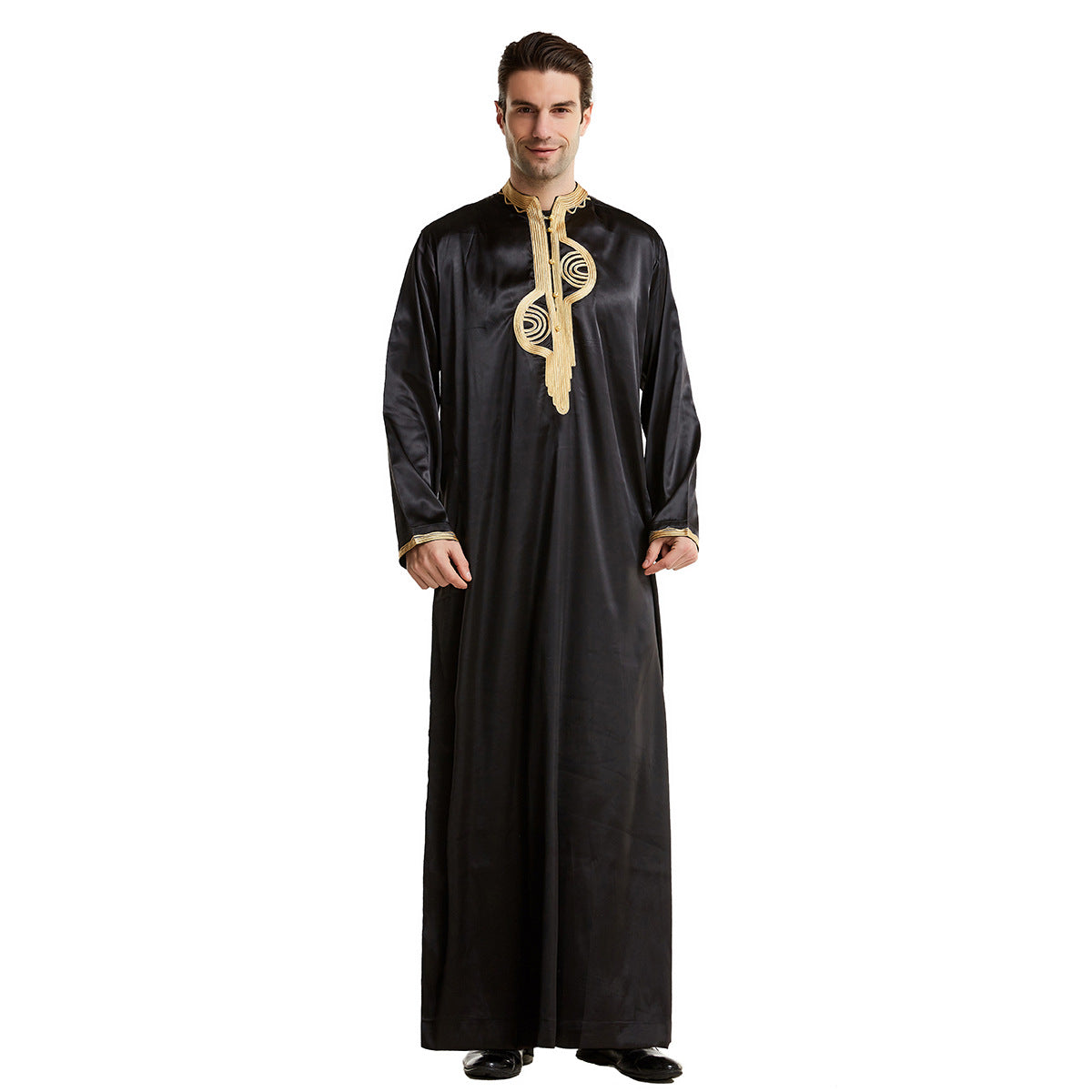 TH819#Abaya Muslim Clothing Islamic High Quality Men's Clothing Robe