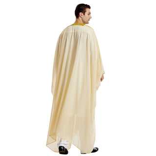 TH834#Abaya Muslim Clothing Long Sleeves Islamic High Quality Men's Robe