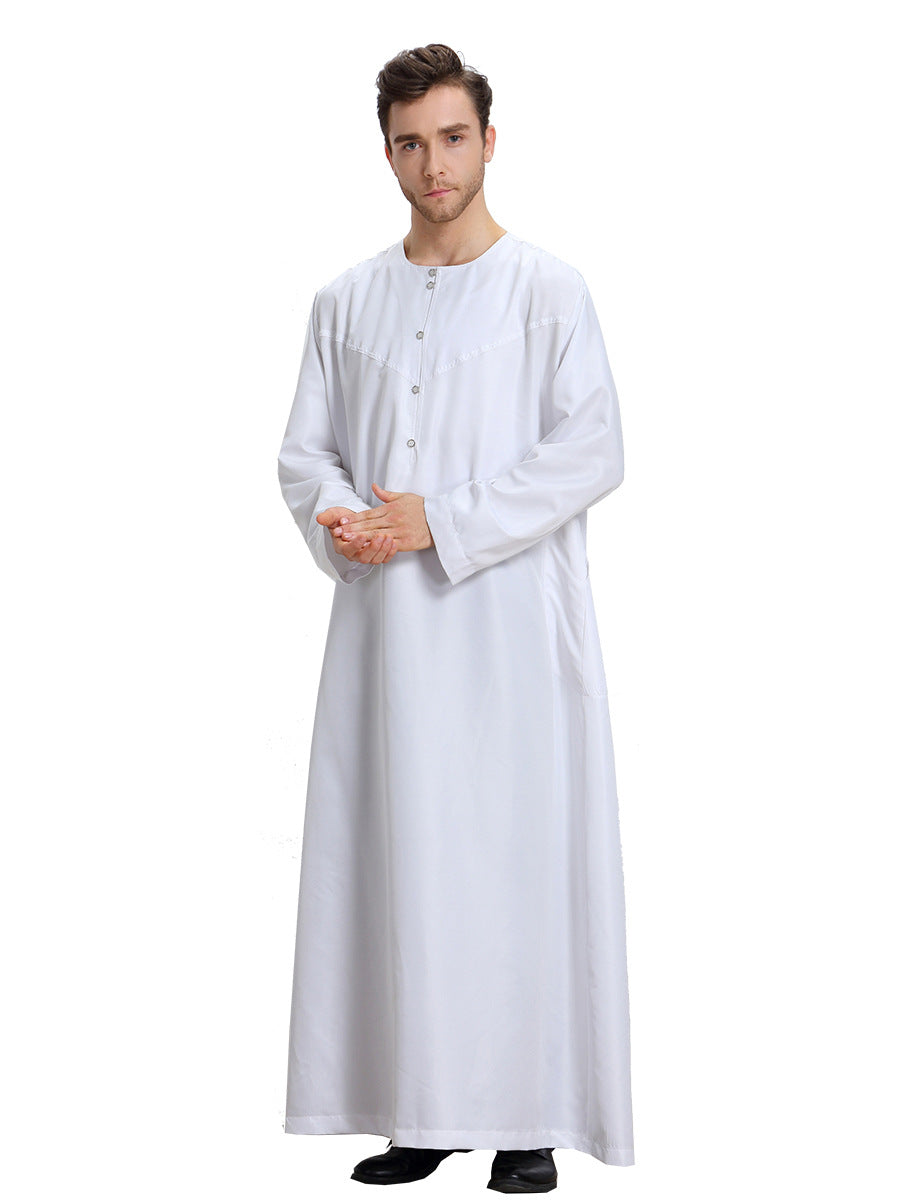 TH808#Abaya Muslim Clothing Islamic High Quality Men's Clothing Robe