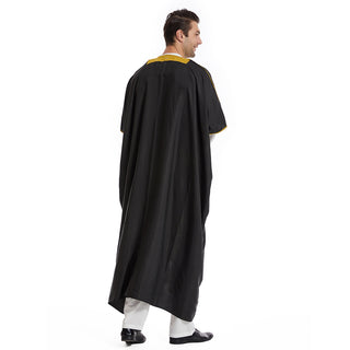 TH829#Abaya Muslim Clothing Long Sleeves Islamic High Quality Men's Robe