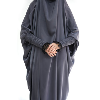 1609#EID Ramadan One Piece Jilbab Prayer Abaya Traditional Muslim Clothing Jilbab